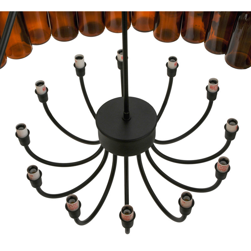 Plafonnier semi-encastré 12 lumières