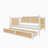 Upholstered Smart LED Bed Frame With Adjustable Height Headboard,No Box Spring Needed,Easy Assembly