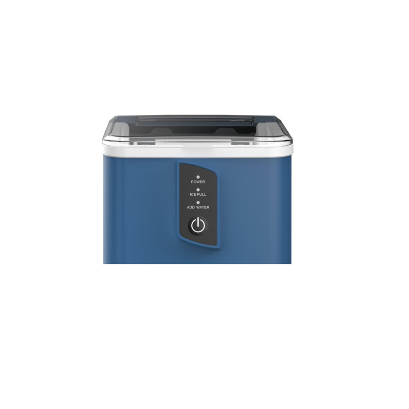 Frigidaire 26 lb Machine à glaçons de comptoir, machine à glaçons avec fenêtre transparente, azur, Azure