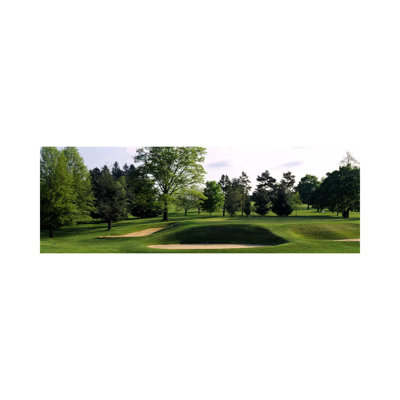 Sand Traps On A Golf Course, Baltimore Country Club, Baltimore, Maryland, USA #2 - Wrapped Canvas Panoramic Print