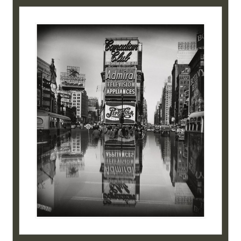 [Times Square New York] by Weegee -Framed Giclee Print, 37.41" H x 33.5" W