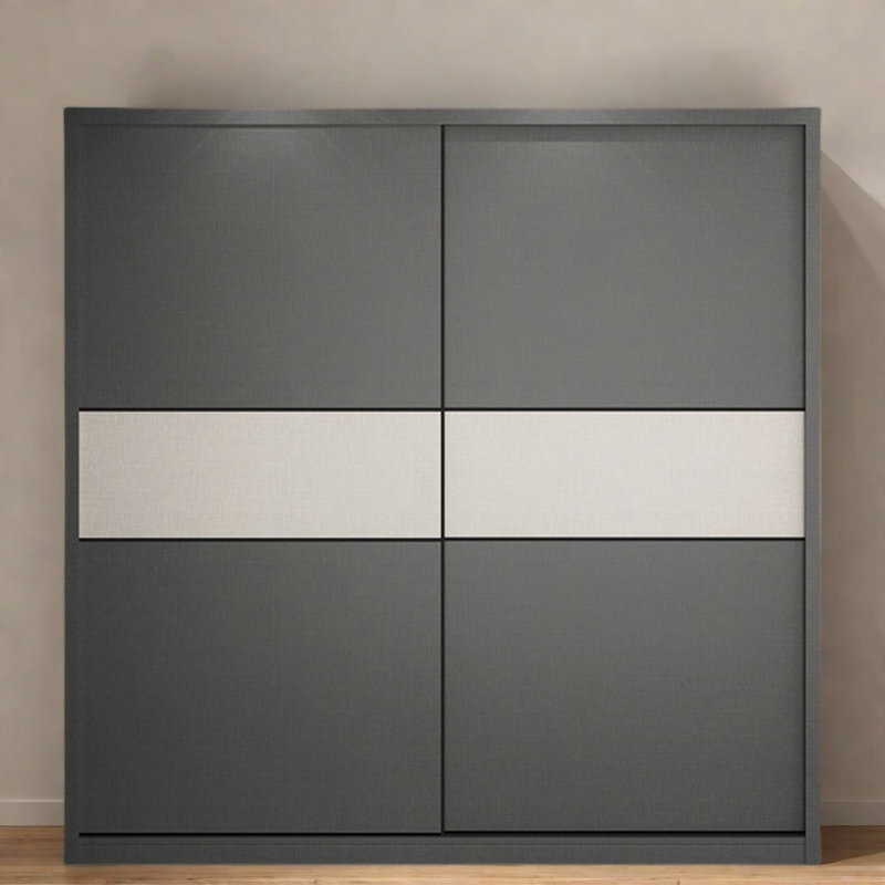 Simple And Modern Colour Blocked Wardrobe, H 83 po x l 71 po x P 25 po