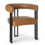 Fauteuil de salle à manger rembourré en similicuir de 18 po (ensemble de 6)-577721189