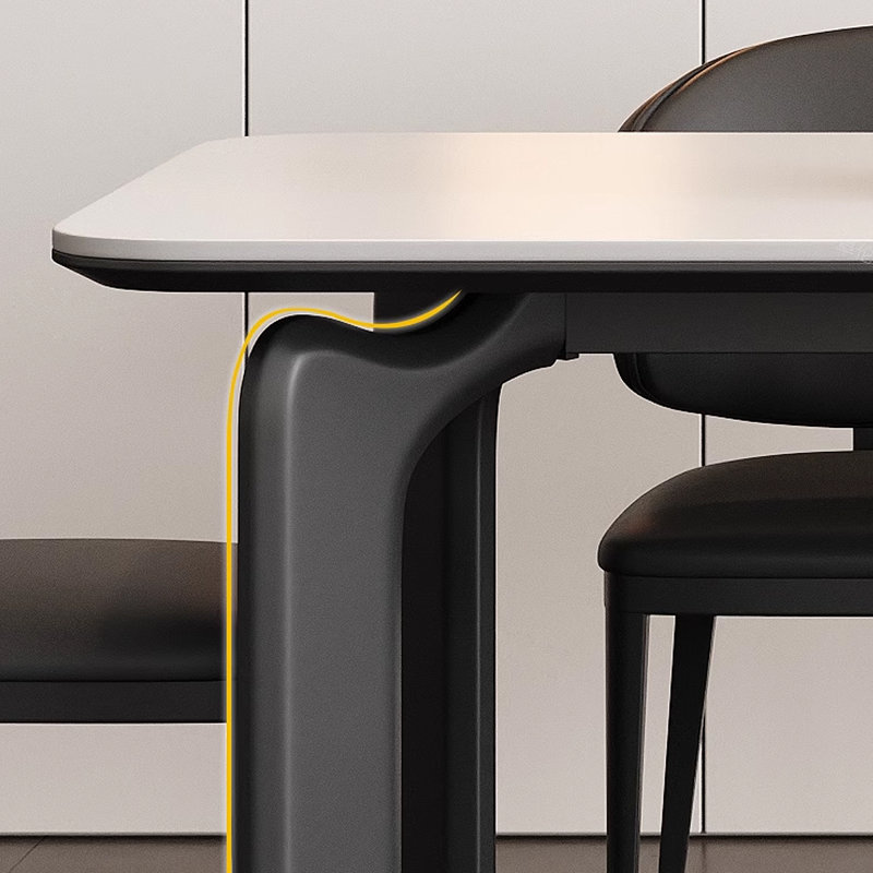 Table rectangulaire rectangulaire simple et luxueuse, H 29,53 po x L 70,87 po x l 35,43 po