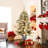 4' Lighted  Artificial Flocked Pine Christmas Tree Potted (Set of 2)