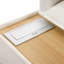 Canapé modulaire en U de 90 po avec canapé-lit modulaire avec repose-pieds mobile et table basse avec appareils de chargement cachés pour le salon-1081516405