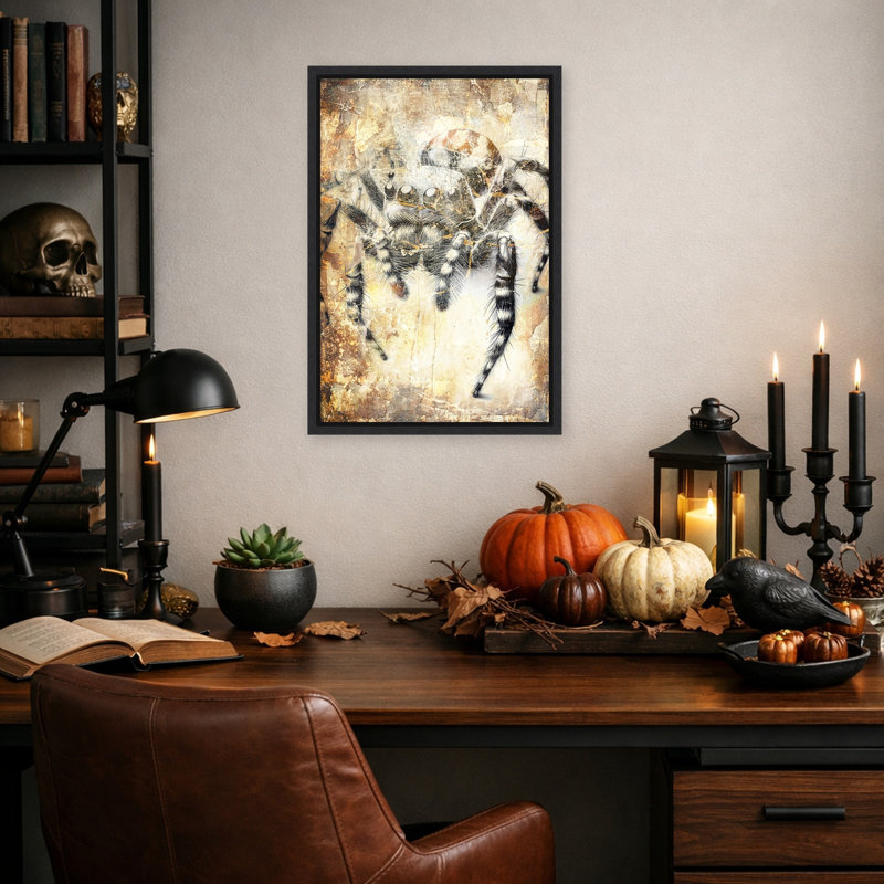 «Rustic J Jump Spider» par Rafal Kulik, reproduction d'art sur toile encadrée