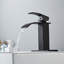 Single Hole Waterfall Bathroom Faucet With Deck Plate With Drain-86181283