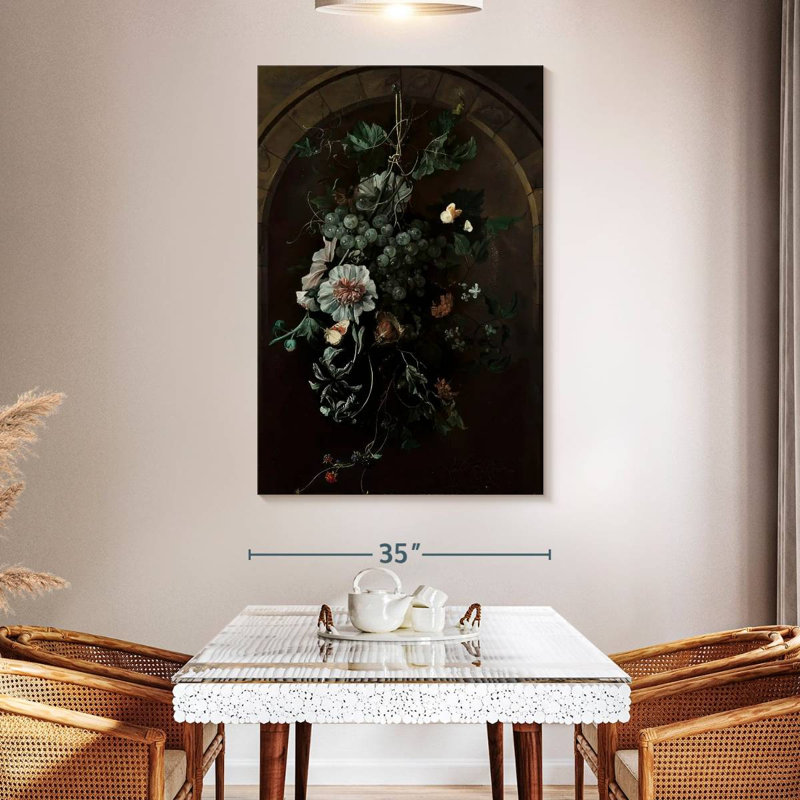 Harnek Suspended Before Stone Arch, 51" H x 34" W