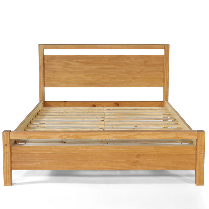 Loft Solid Wood Panel Bed - Thumbnail 3