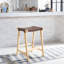 Tabouret de bar et de comptoir en cuir véritable Kellan-992258860-992258862
