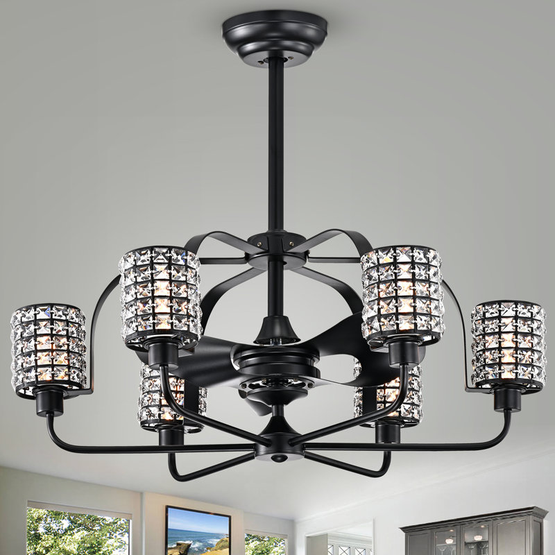 Villalpando 35'' Ceiling Fan with Light Kit