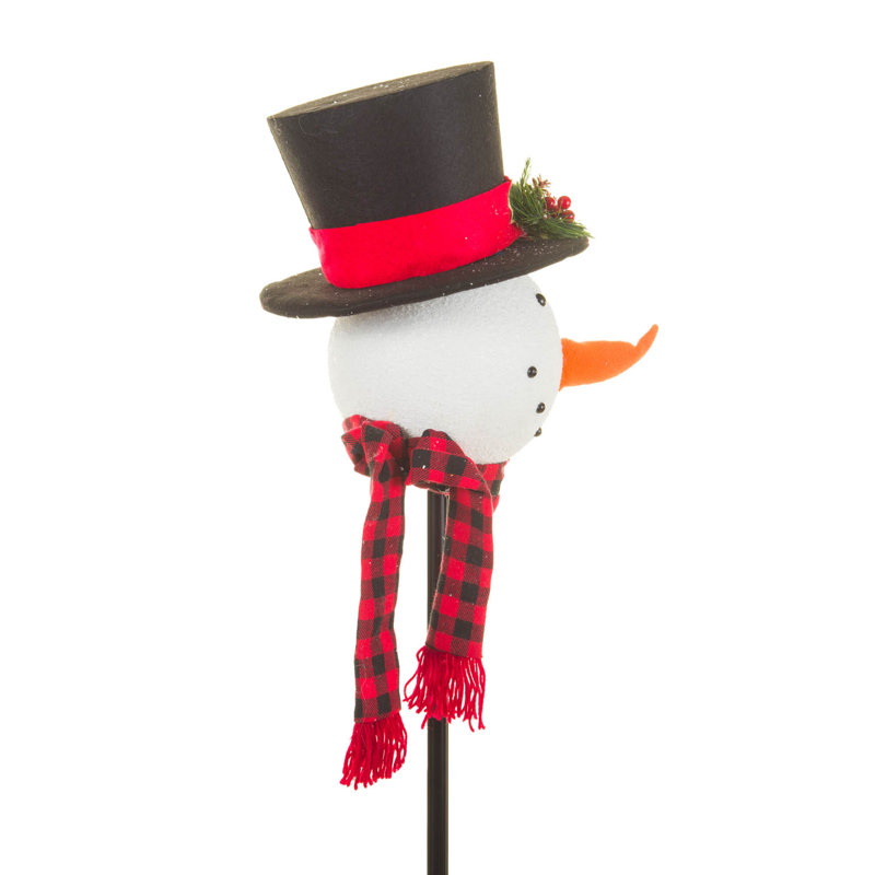 13.5'' Handmade Styrofoam Snowmen Tree Topper