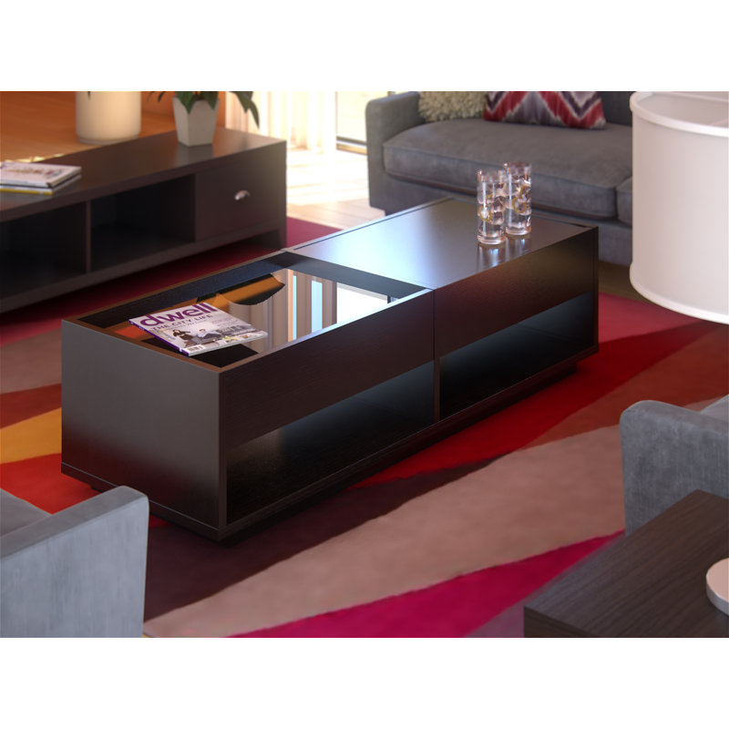 Solid Coffee Table with Storage