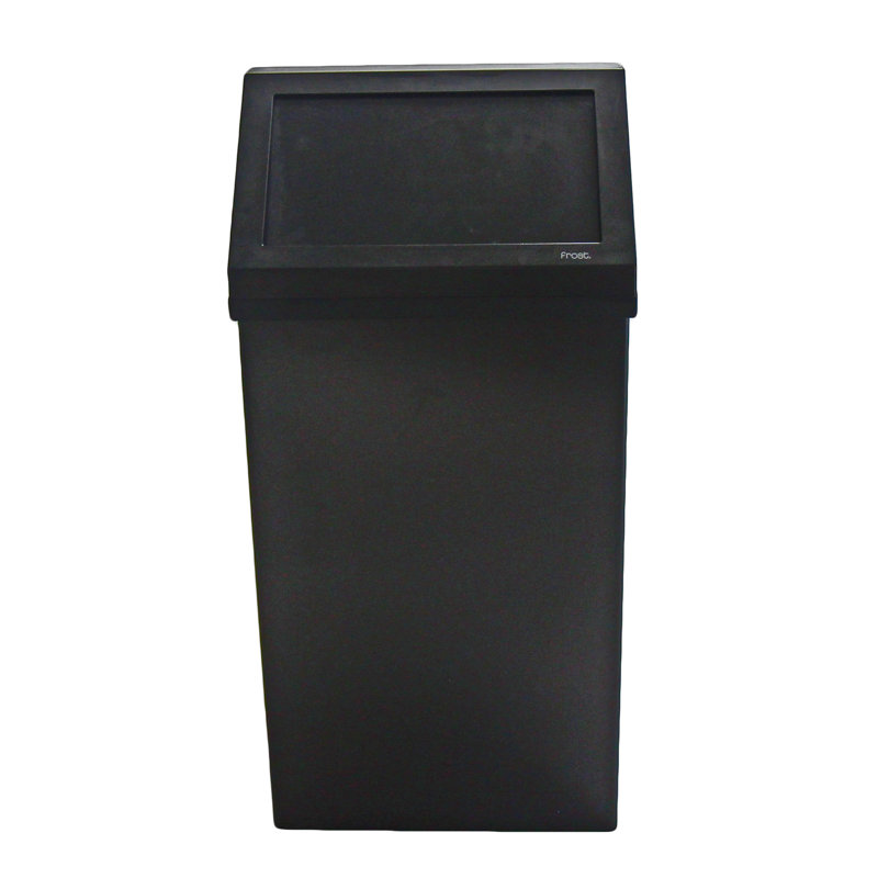 Poubelle murale noir mat