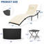 Chaise longue d'extérieur avec table Willi-1875443462