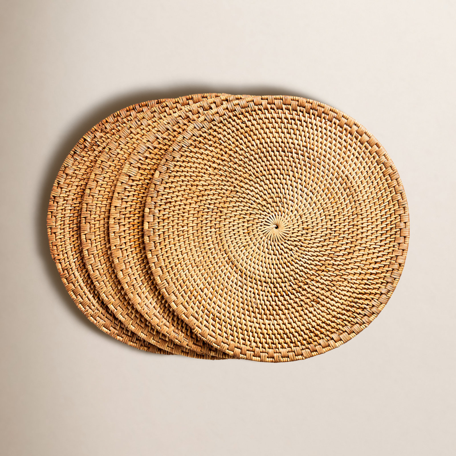 Zadia Jute/Rattan Charger Plate, Caramel