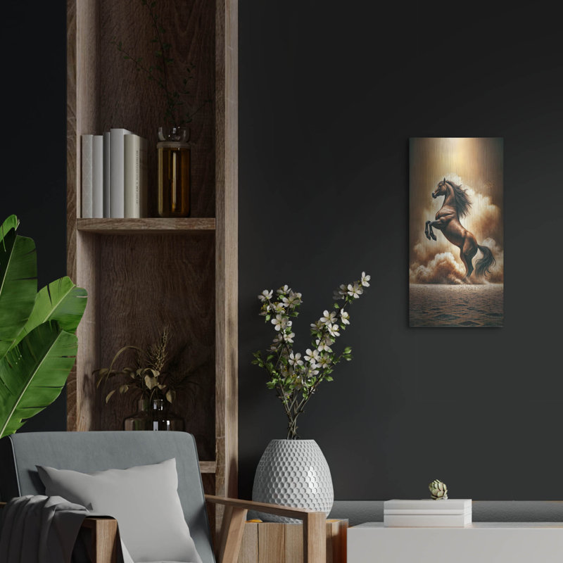 «Prancing Horse» par Rey Klimt, art mural en métal