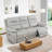 Bollin 85.3'' Genuine Cow Top Leather Power Reclining Living Room 3-Seat Sofa