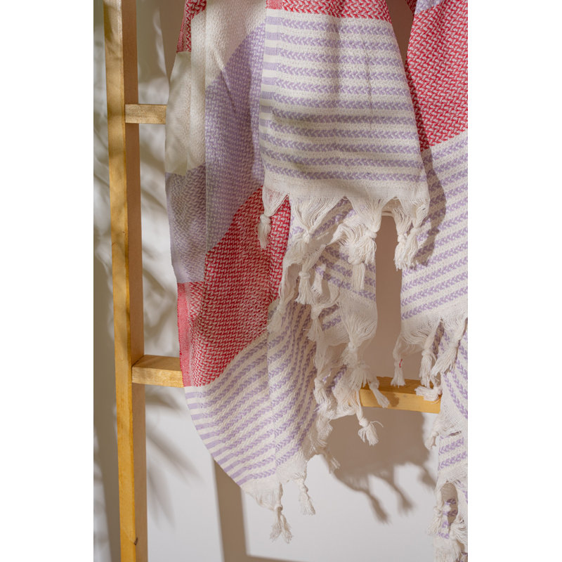 Luxueuse serviette de plage 100% coton Fouta, 39,4 po x 70,9 po | Doux et léger, 7,9 oz / pied carré | Idéal pour la plage, la piscine et le spa | Séchage rapide, entretien facile - lavage délicat à 104 ° F, séchage par culbutage à basse température