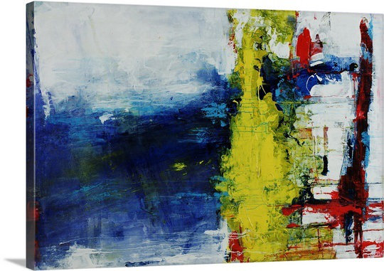 « tepid », peinture, 16" H x 24" L x 1,5" D, Toile tendue
