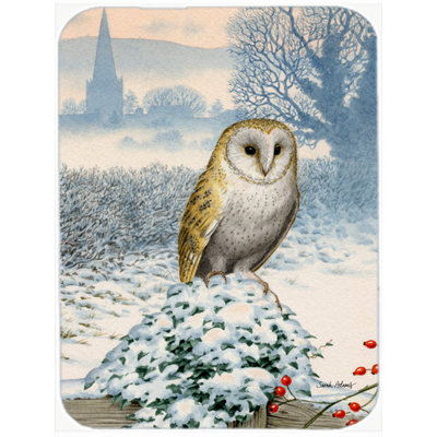 Planche à découper en verre trésors caroline Barn Owl