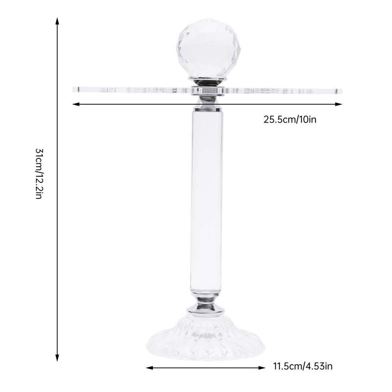Support à verres à vin de table transparent
