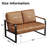Azita 49'' Faux Leather Loveseat-857058379-840166196