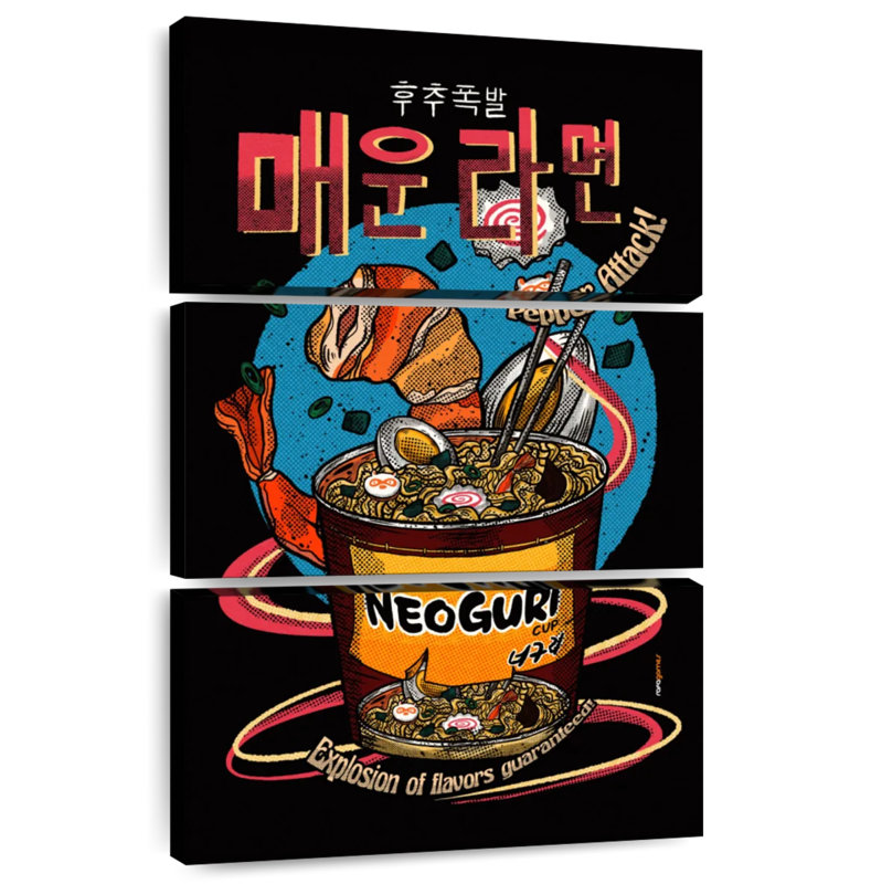 Yarlin Spicy Noodles, 65" H x 42" W