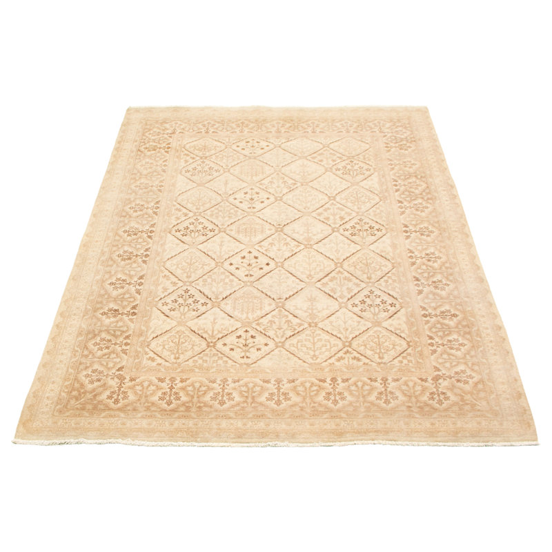 Diani One-of-a-Kind 6'1" X 8'11" New Age Wool Area Rug in Cream