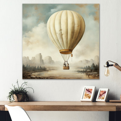 Art contemporain en montgolfière