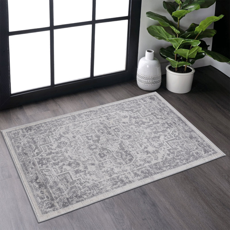 Tapis de salle à manger de collection sans perte de poils de la collection, Rectangulaire 2 pi x 3 pi