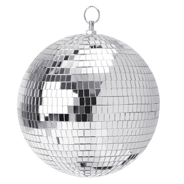 24 Large Silver Foam Disco Mirror Ball With Hanging Swivel Ring, Holiday  Party Decor