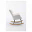 Chaise berçante rembourrée