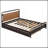 Wooden Storage Platform Bed, With 2 Big Drawers, T-XL Size Trundle-1393018196