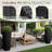 2-piece 24"/32"H Plastic Planter Box Set, Imitation Wicker Tall Planter Pots-1890644932-1890644938