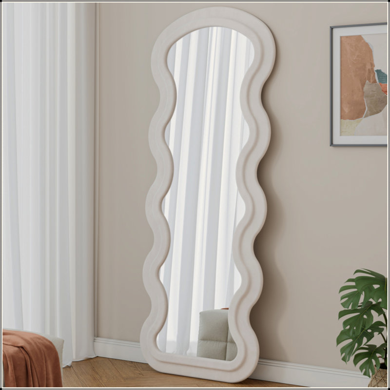 Miroir blanc crème