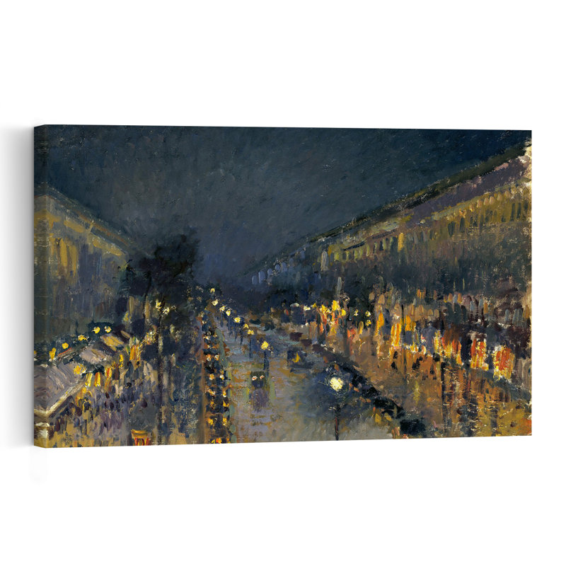 Montmartre la nuit, 1897 - Affiche murale impressionniste abstraite représentant l'architecture urbaine contemporaine