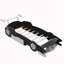 Lit plateforme simple en forme de voiture de course avec roues-1962807442