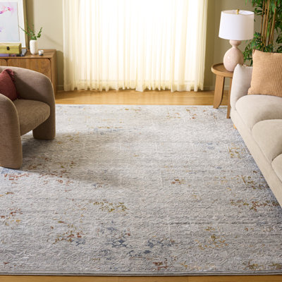 Tapis gris tissé à la machine à la machine