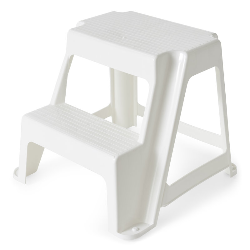 2 - Step Plastic Lightweight Step Stool