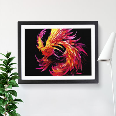 Unreal Phoenix Bird Abstract - Framed Print