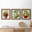 Antique Fruit III - ensemble de 3 peintures sur toile encadrées-1701013473-1701013477