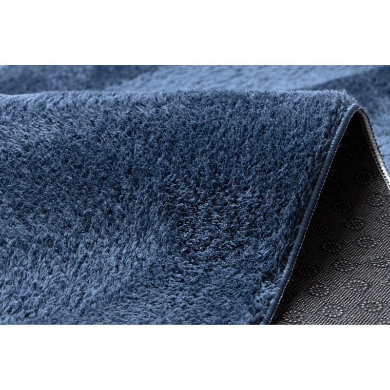 Pacificia Solid Colour Area Rug, Rectangular 160cm x 220cm, Blue