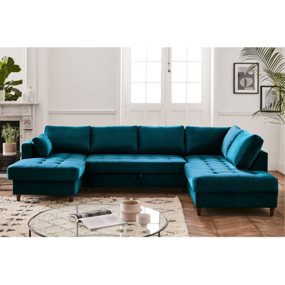 7 Seater Velvet Sofa Bed