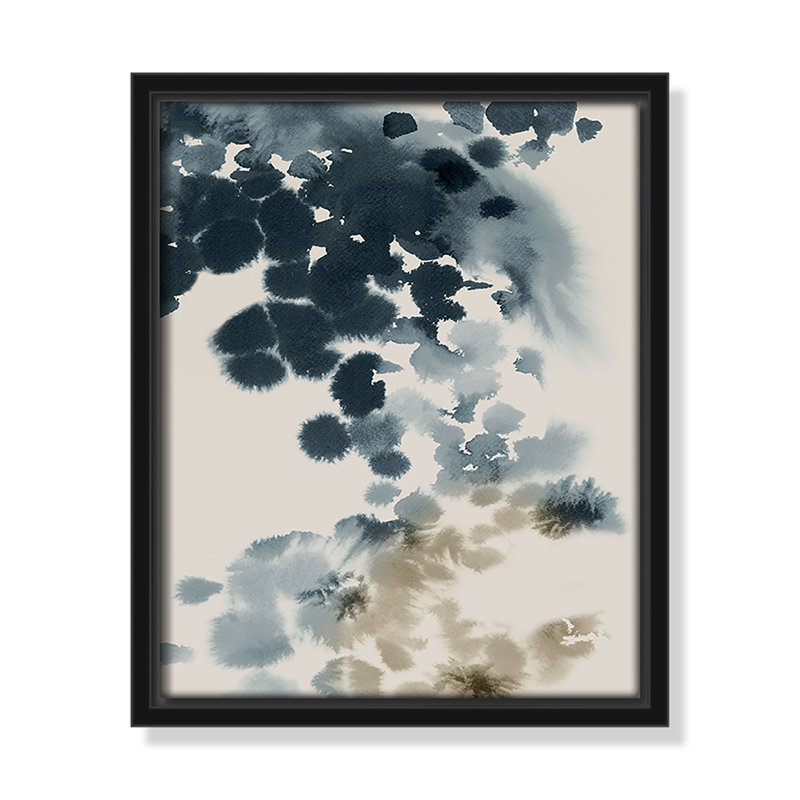 «Emerald Azure I Print» par Casa Fine Arts, Noir, H 11,5 po x l 9,5 po