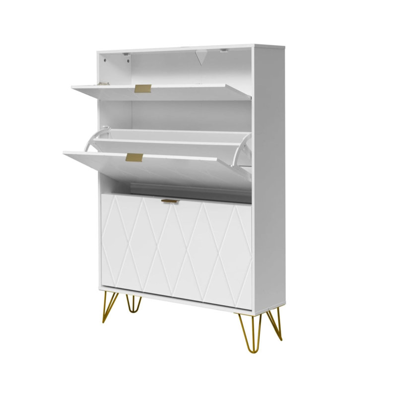 16 Pair Shoe Storage Cabinet