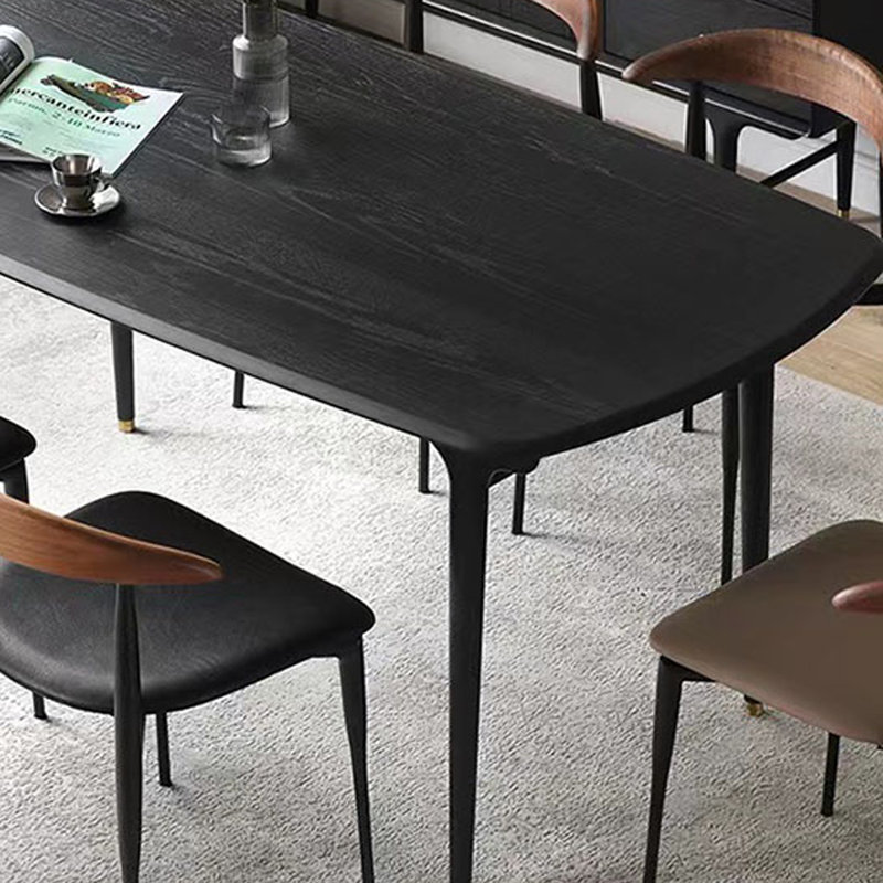 Petite table de salle à manger Nordic Light Luxury, H 29,53 po x L 62,99 po x l 31,5 po