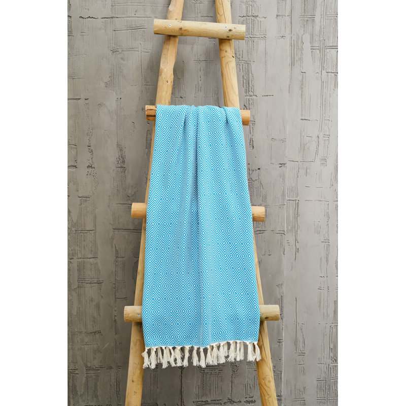 Serviette de plage 100% coton Polla, Bleu