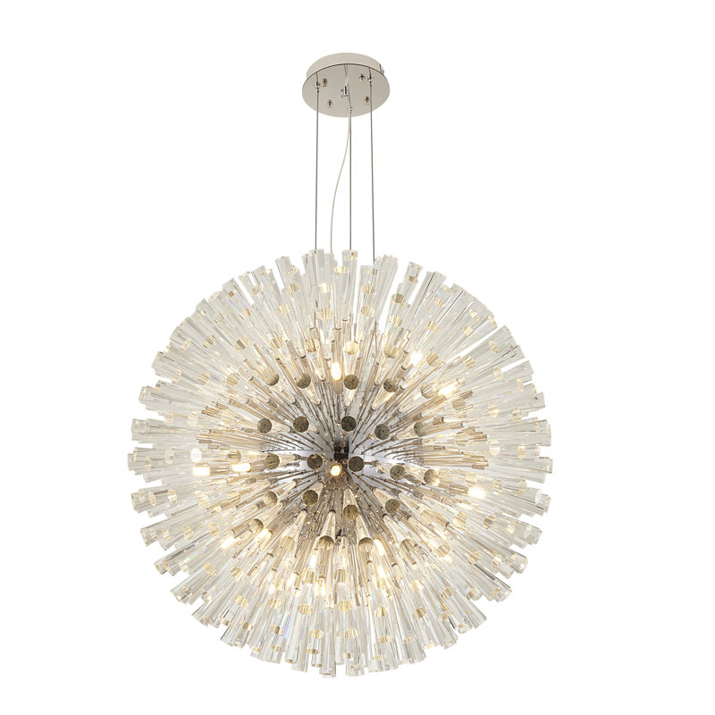 Spoutnik 30 lumières Cleburn, Chrome
